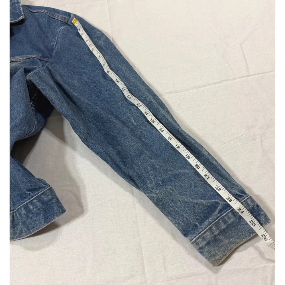 Vintage Wrangler Denim Jacket Mens 48 Blue Western Trucker Made in USA 80s